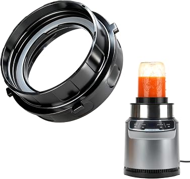 LUVCOSY Adapter for Ninja Nutri Pro BN401 Blender & Ball Wide-Mouth Mason Jar - Blend Directly in Glass Jar Replace Plastic Cup - Attachment Connection for Ninja BN401, Dishwasher Safe Only Adapter