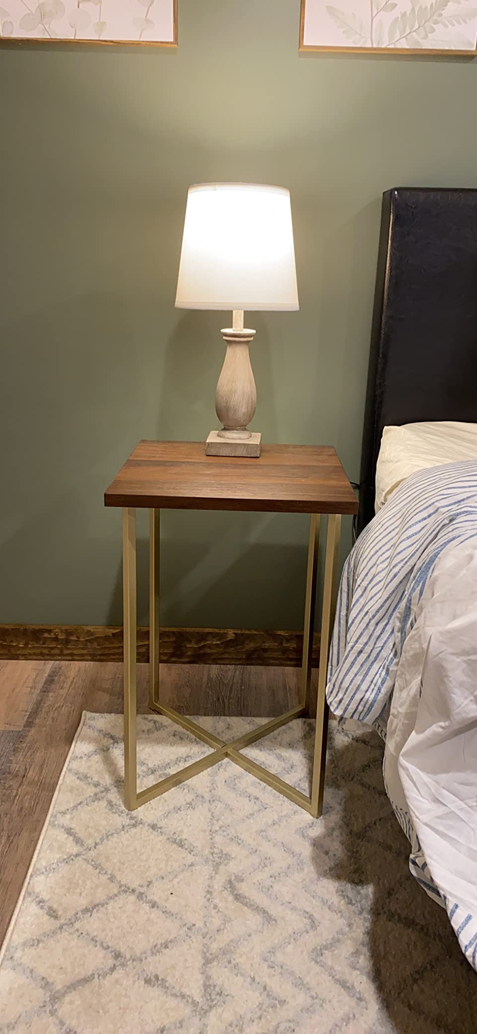 $15/mo - Finance Walker Edison Mid Century Modern Marble Gold Rectangle ...