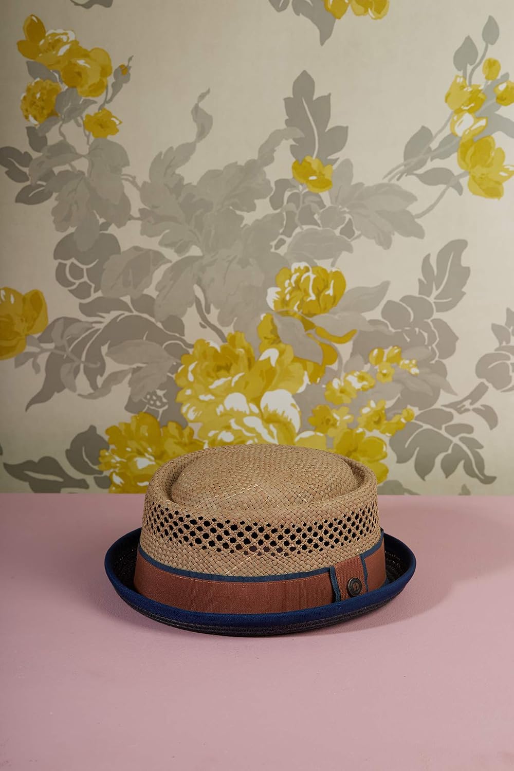 DASMARCA Mens Straw Summer Pork Pie Hat