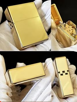 Original Zorro 915S Handmade Brass Lighter, Heavy Armor Retro Trench Design with Thickened Hinge, Collectible 230g Model 912S-no Logo 210g