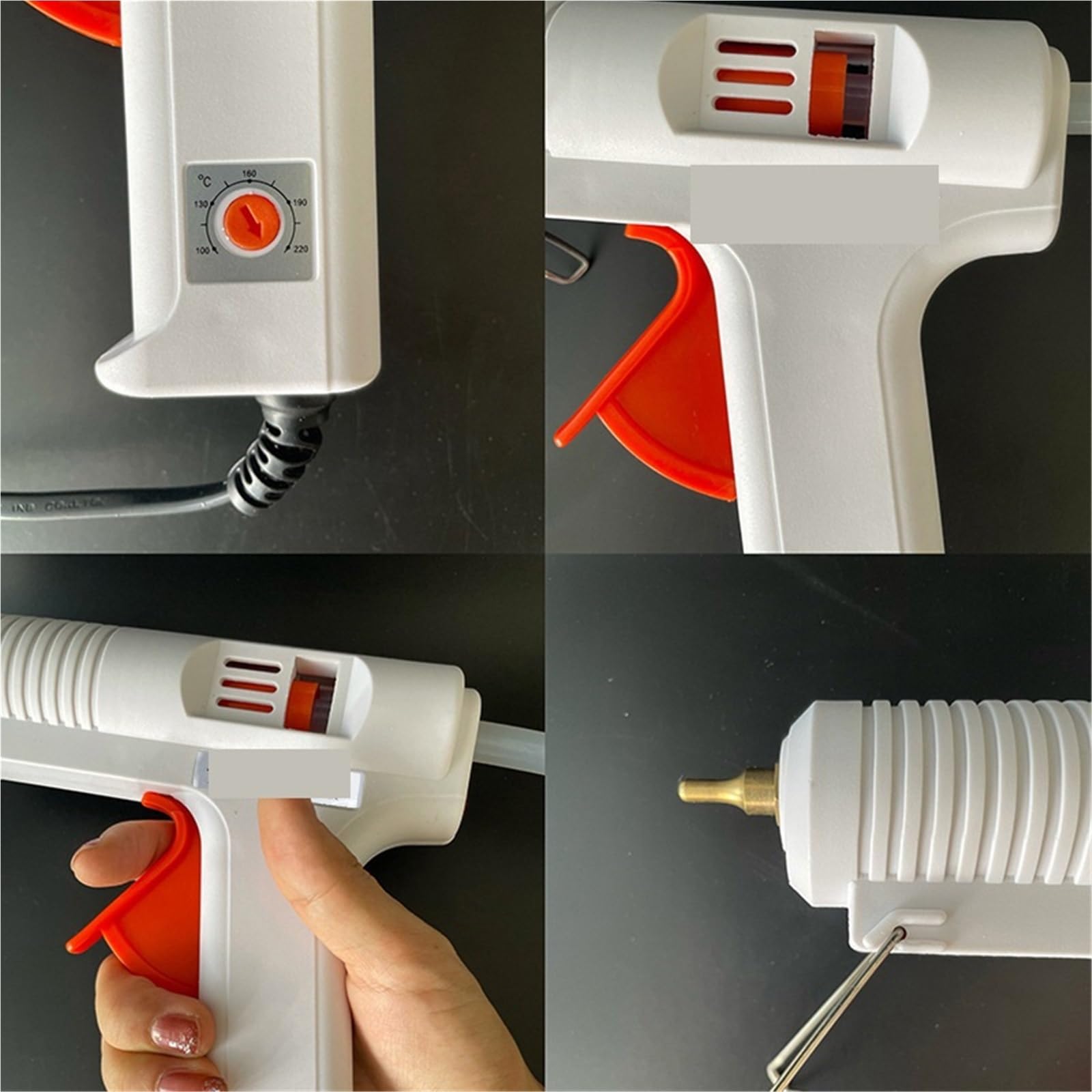 Pistolet do klejenia na gorąco, 120 W HOT MET KLEM Pistolet Smart Regulowany Temperaturę Miedzianą Dyszę Grzeźnik Swentura Lufy 11 Mm Narzędzie Do Naprawy Rzemieślniczej