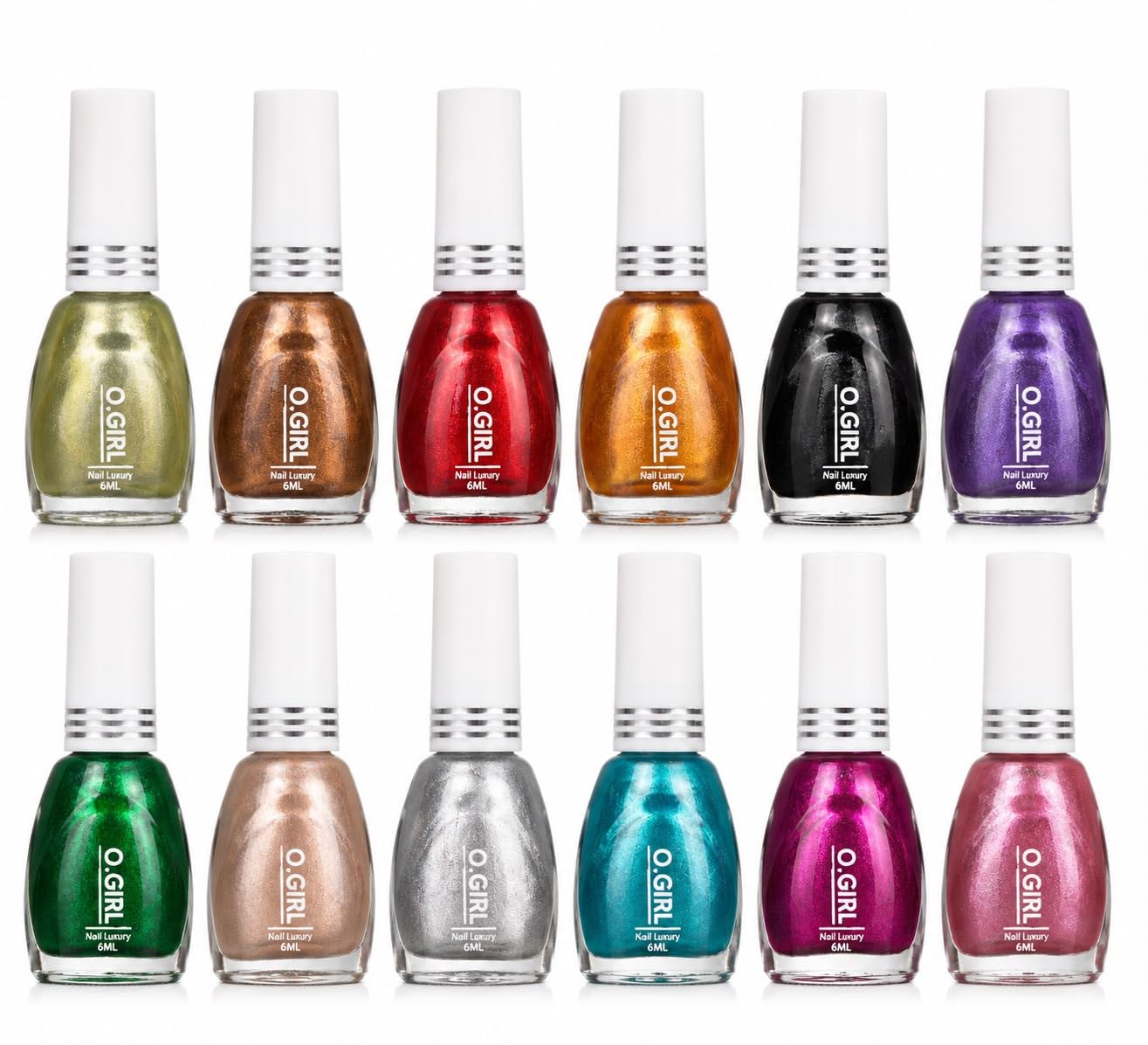 Professional Combo Mirror Finish Multi Colour Mtallic Nail Polish, Pack of 12-image-38
