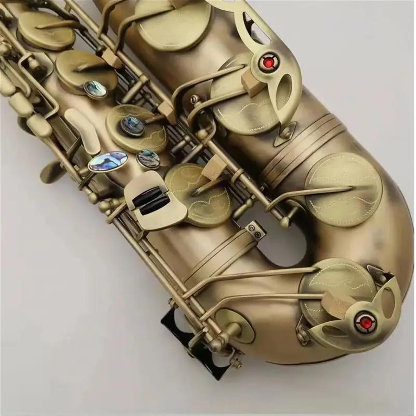 sassofono Sassofono Tenore Laccato Oro Sax Tenore Professionale Con Custodia Per Ance, Bocchino Al Collo
