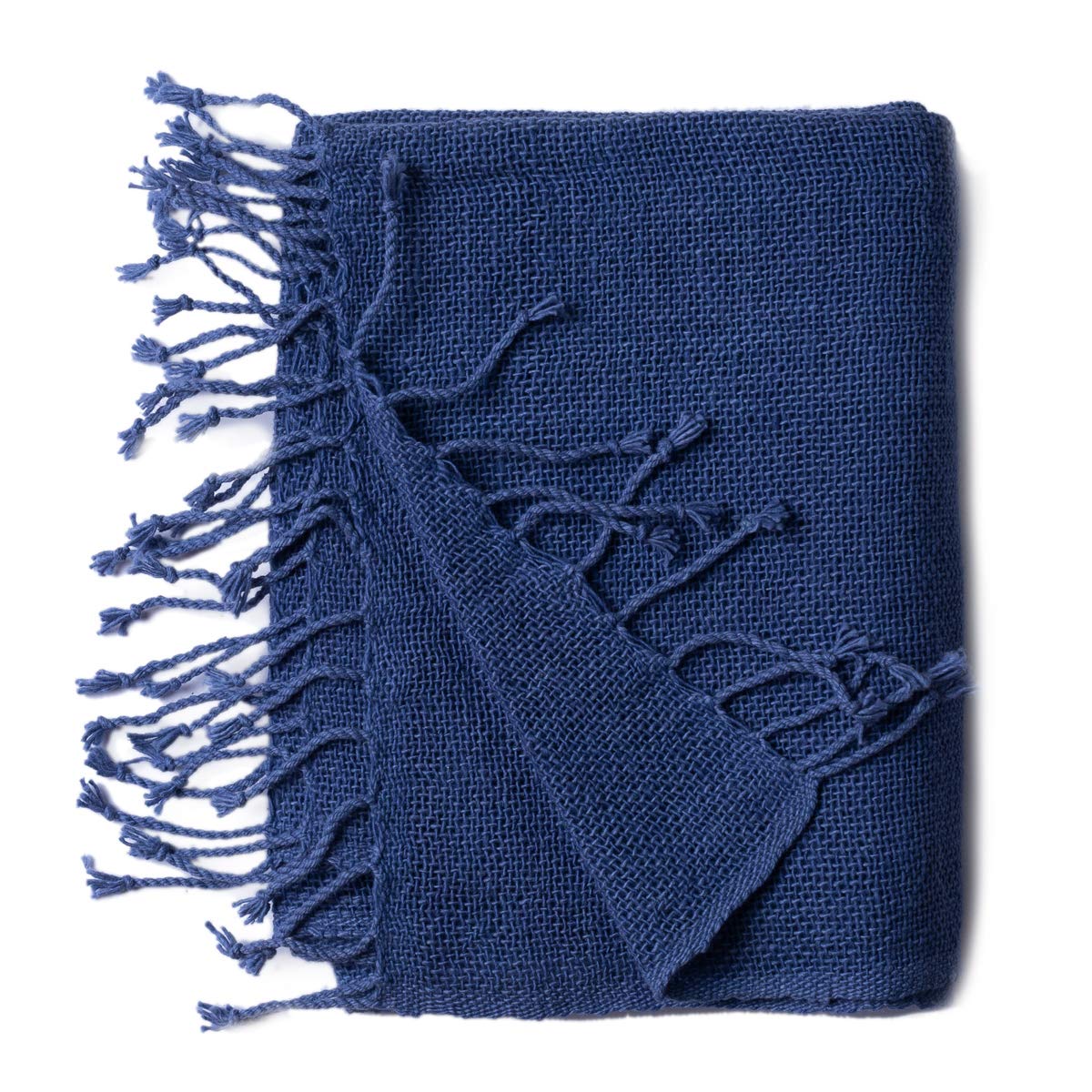 PANASIAM scarf woven, blue, 165x50cm