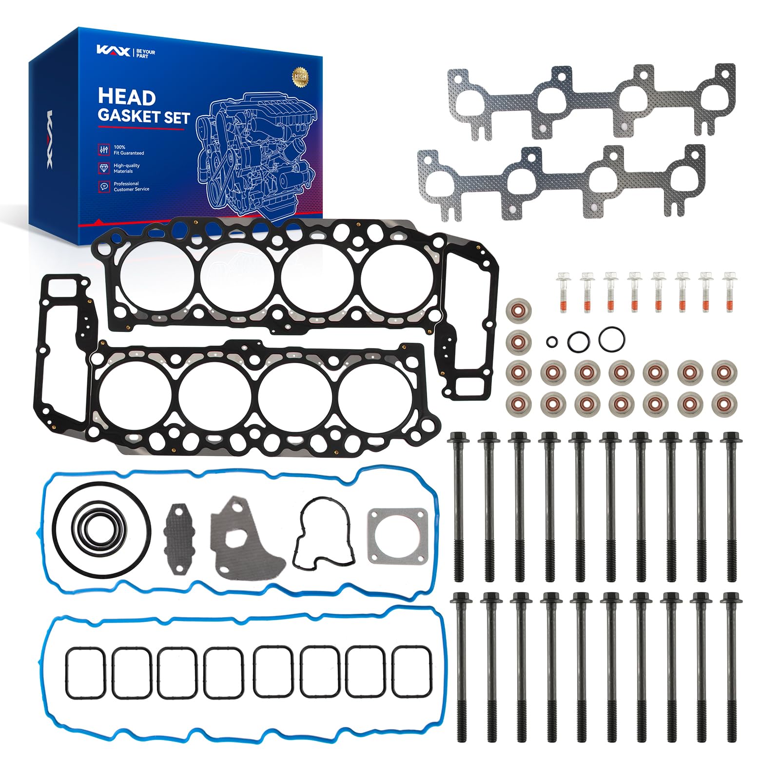 KAX Engine Cylinder Head Gasket Kit Fit for Dodge Ram 1500 2002-2003 4.7L