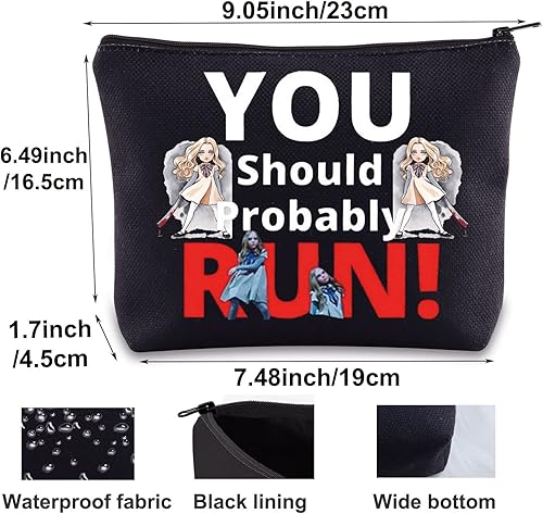 Miniatura 2 de BWWKTOP Megan Fans - Bolsa de maquillaje para cosméticos, regalos inspirados en películas de terror que probablemente deberías ejecutar con