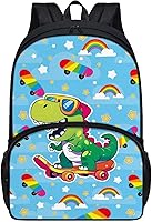 Vista 55 de American Flag Fire Galaxy Pattern Kids Backpack for Boys Girls Elementary Students Bookbag Middle School Bag Lightweight Children Travel Bag