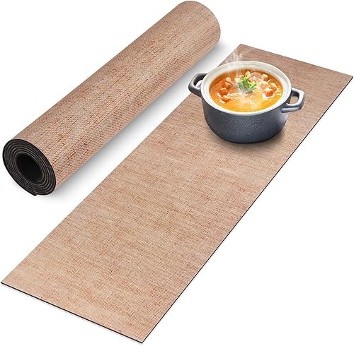 Tapete de mesa de salvamanteles para platos calientes, 12 x 40 pulgadas, resistente al calor, impermeable, decorativo, para granja, cocina,