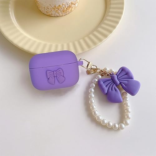 Miniatura 7 de Funda para Airpod Pro de 2 generación 2022, bonito kit de lazo de dibujos animados de silicona suave para mujeres, niñas, niños y adolescentes, con