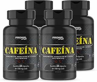 Kit Com 4 Cafeína 60 Capsulas de 500mg Promel