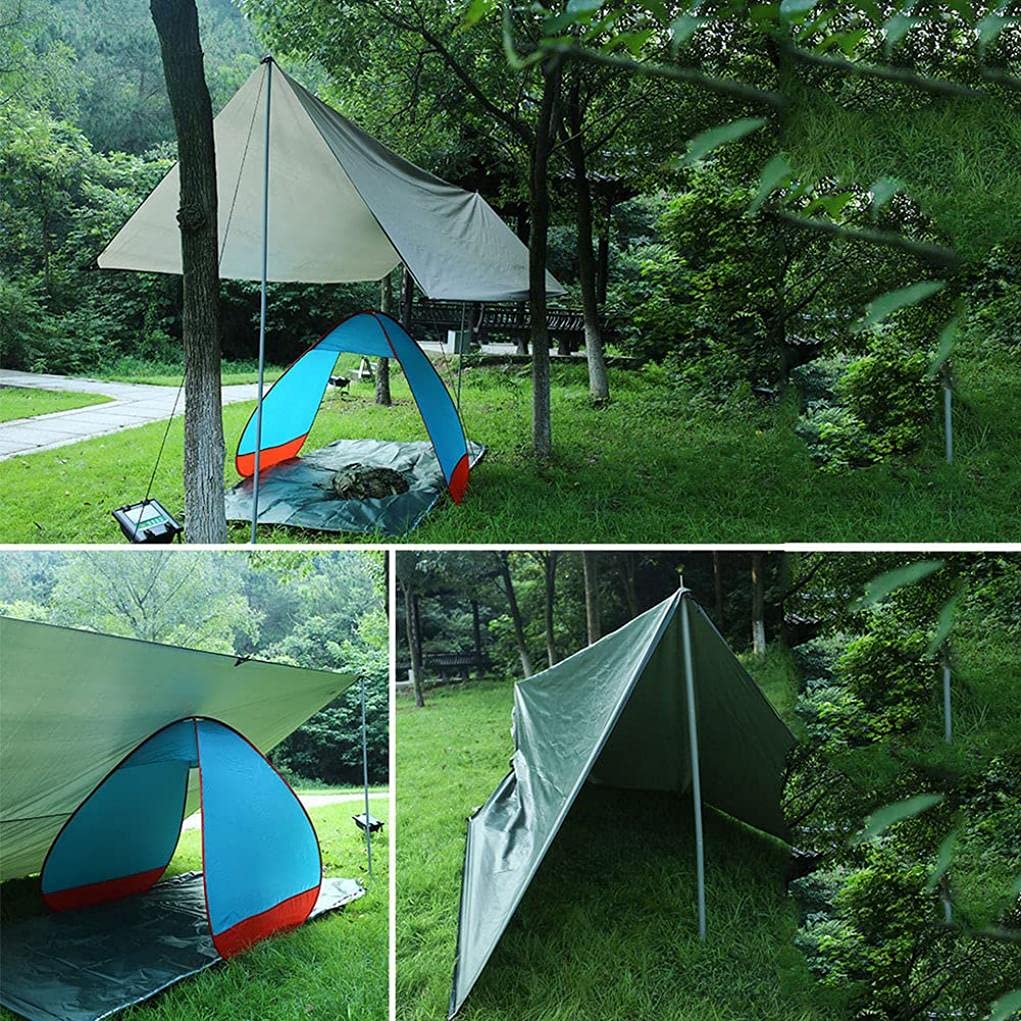 Abri Imperméable De Tente De Camping pour des Activités De Plein Air comme La Pêche d'alpinisme, Auvent De Voiture De Polyvalence Anti-UV De Tissu De Ripstop, 3x6m