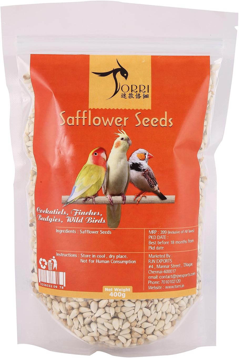 Torriยฎ Safflower Seeds for Birds