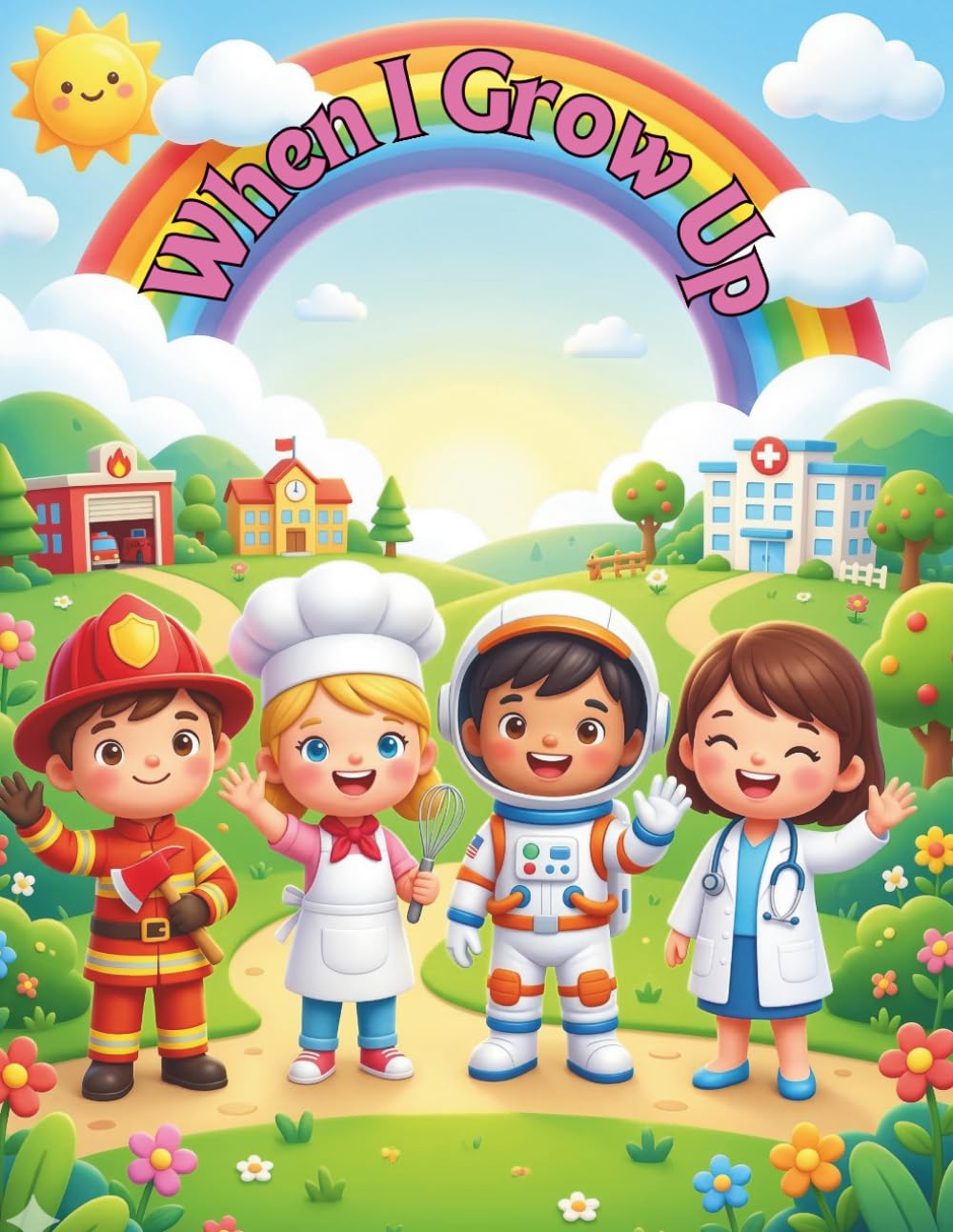 When I Grow Up: A Cute Careers & Professions Coloring Book for Kids - 30 Fun Pages of Future Jobs