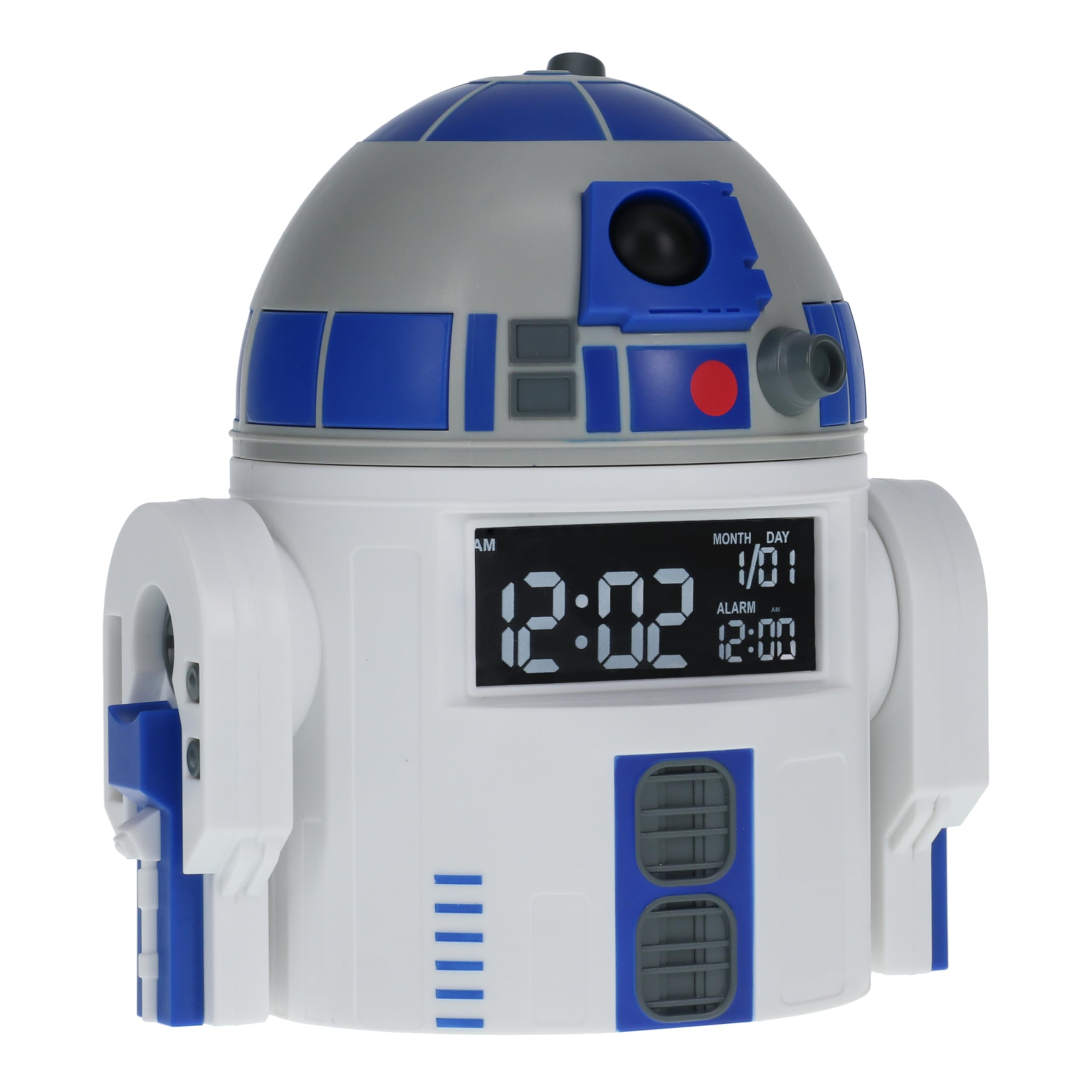 Paladone R2D2 Wecker - Offiziell Lizenziertes Star Wars Merchandise, mit R2D2-Sounds, perfekte Dekoration für Star Wars-Fans mit Wecktimer, betrieben mit USB