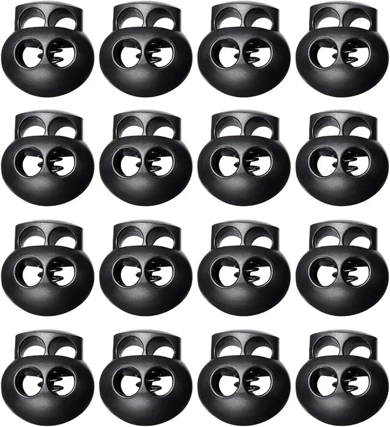 Spring Cord Lock 200pcs Plastic Cord Lock Stopper Toggle Clip Block Retainer