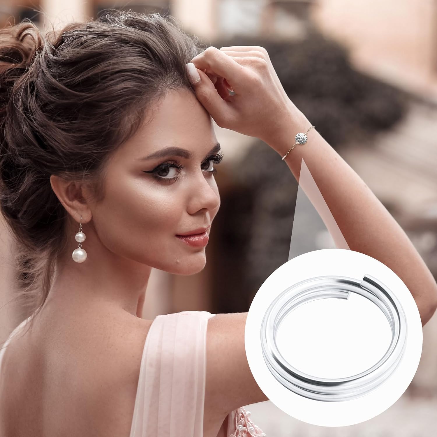 HINZIC 4 Pcs 925 Sterling Silver Split Jump Ring 4/5/6/8mm Small Key Bracelet Necklace Open Connector Charm for Jewelry Findings Key Rings
