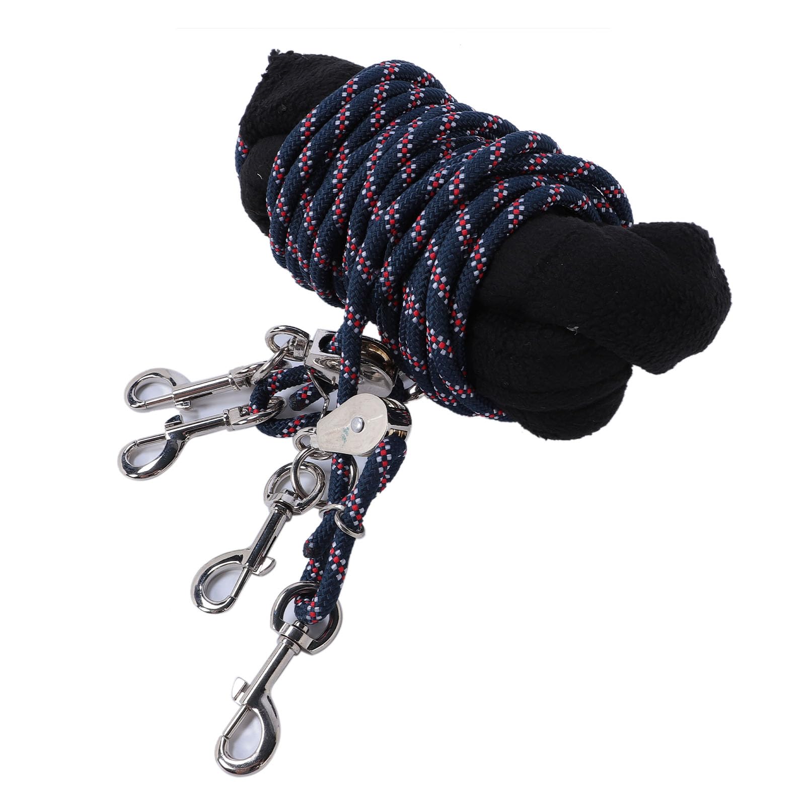 Pomoc treningowa dla koni | Regulowany system lunchu z osłoną polarową | Balance Training Rope for Forward Stretch/Proper Head Carriage | Stainless Steel Clips