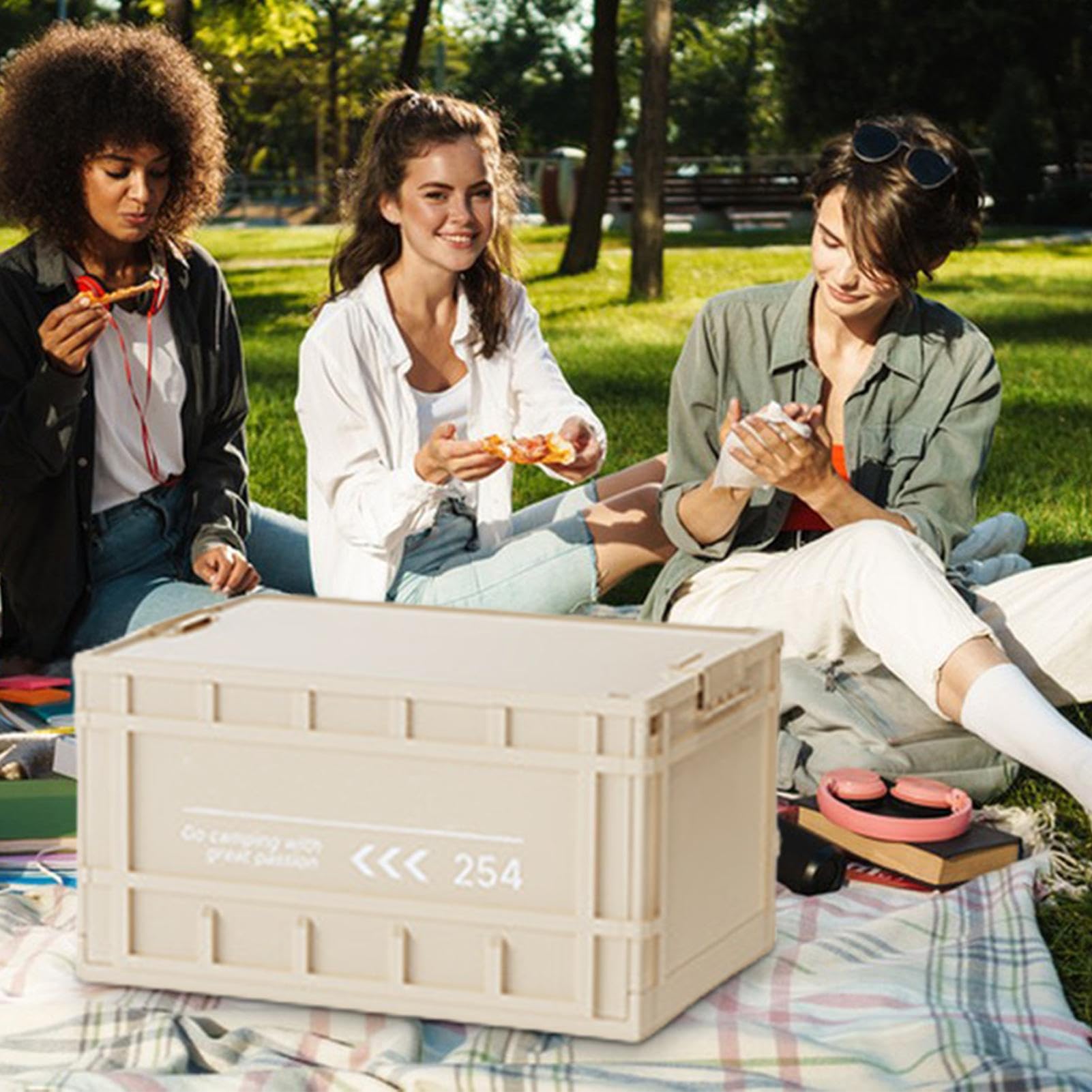 Cajas De Almacenamiento Plegables Contenedor Organizador Resistentes