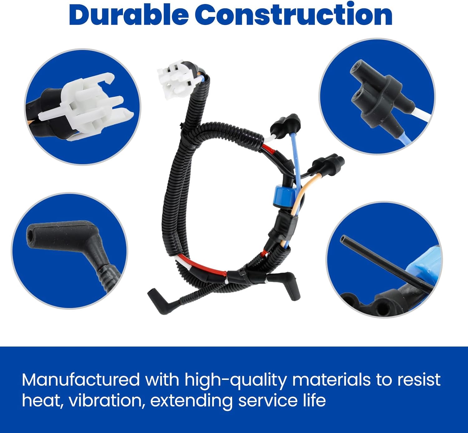 Upper Vacuum Solenoid Line Tube Auto Lock Hub with Check Valve Assembly Fit For Ford F-150 1999-2003 F-150 Heritage 2004 F-250 1999 4WD, Actuator Vacuum Line Replace XL3Z3A788AA XL3Z-3A788-AA