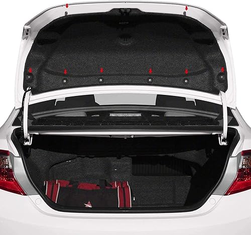 Miniatura 8 de Nissan o universal Pasadores de retén tipo empuje para guardabarros (Tamaño del agujero 8 mm, diámetro de la cabeza 20 mm, longitud del tallo 9 mm)