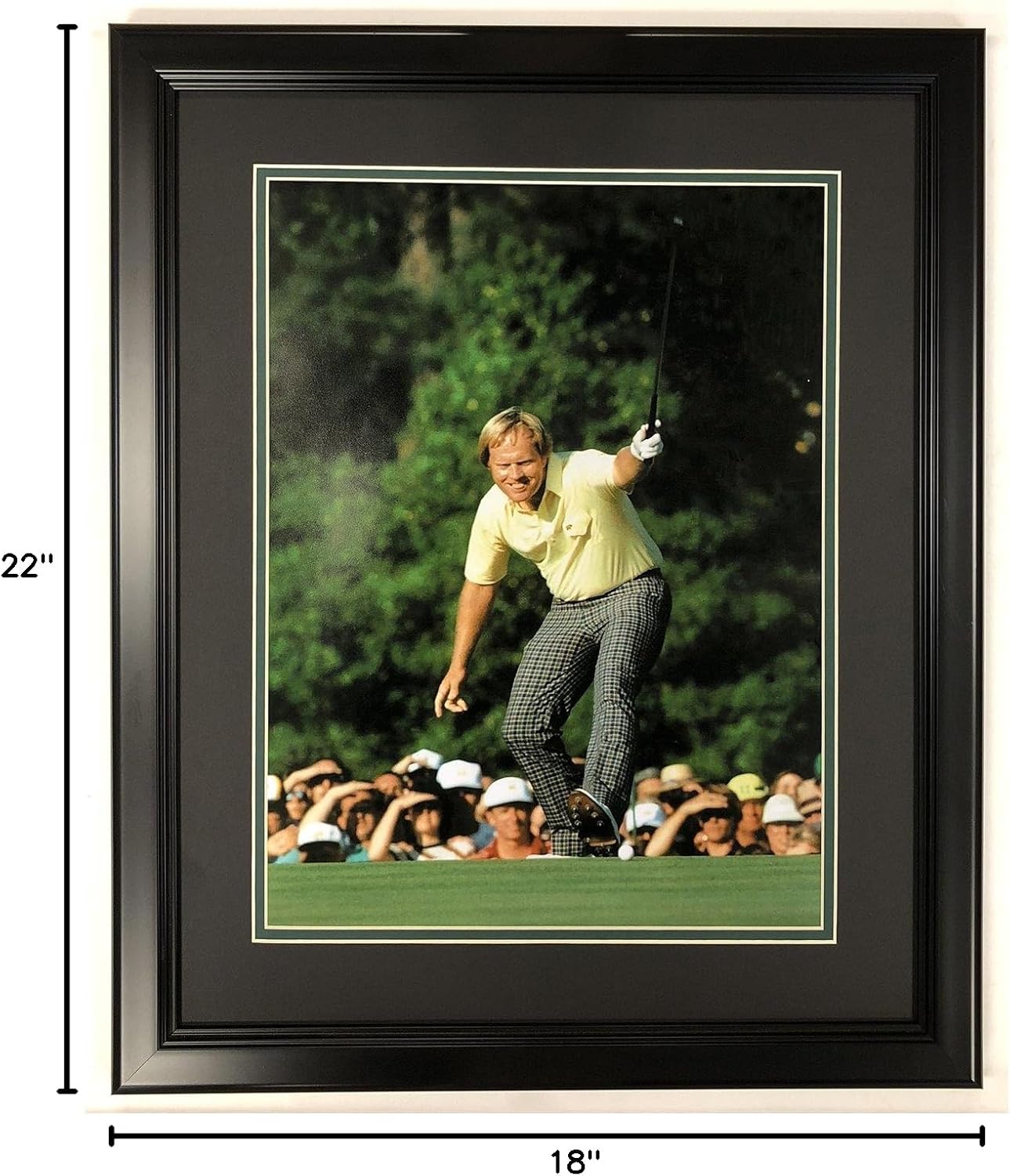 Legends Never Die Jack Nicklaus - 1986 Masters Champion - 18" x 22" Framed Double Matted Photo