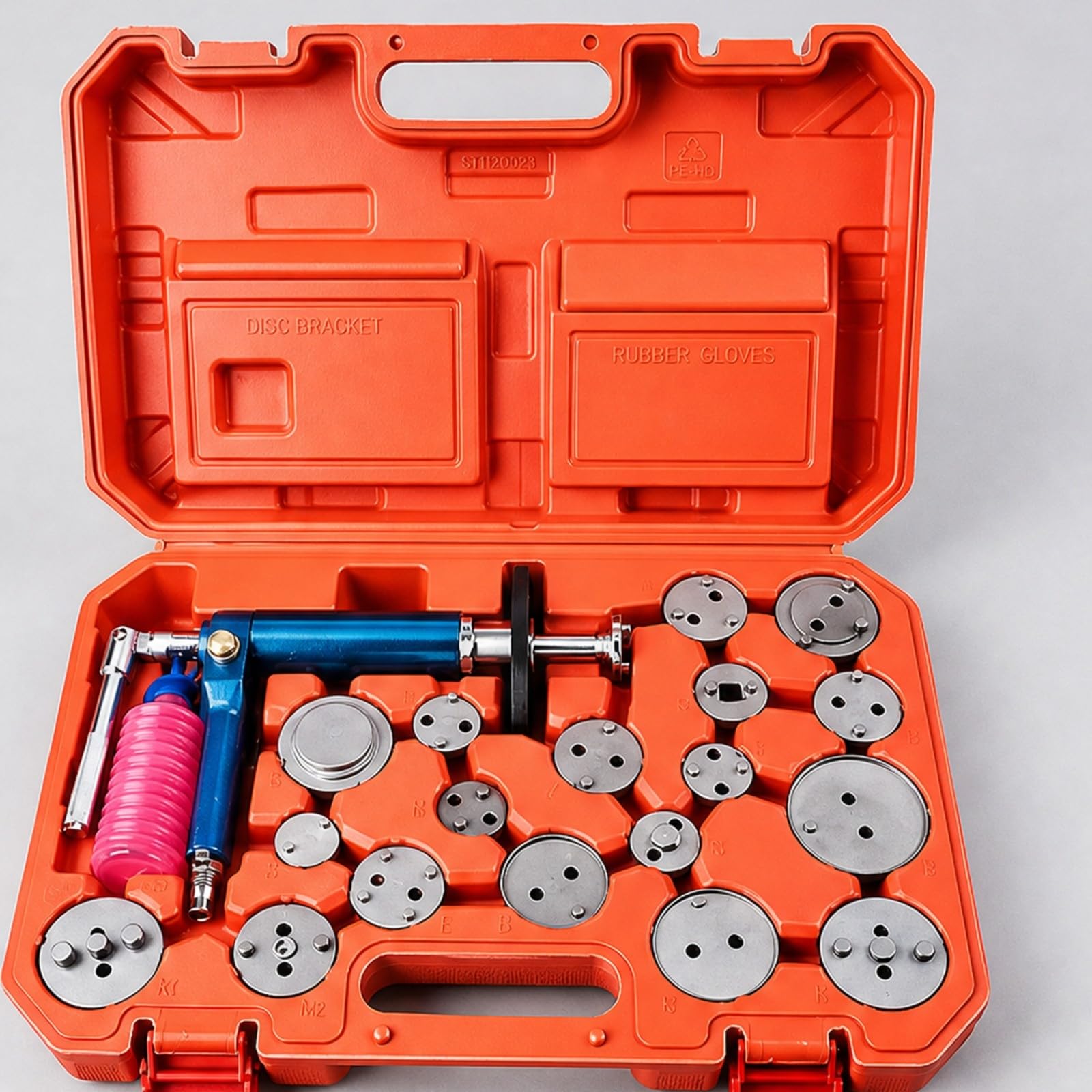 Kit Pistone Regolatore Freno con Dischi Metallici E Flacone Lubrifican per Riparazione Pinza Freno Auto E Manunzione Meccanica Professionale