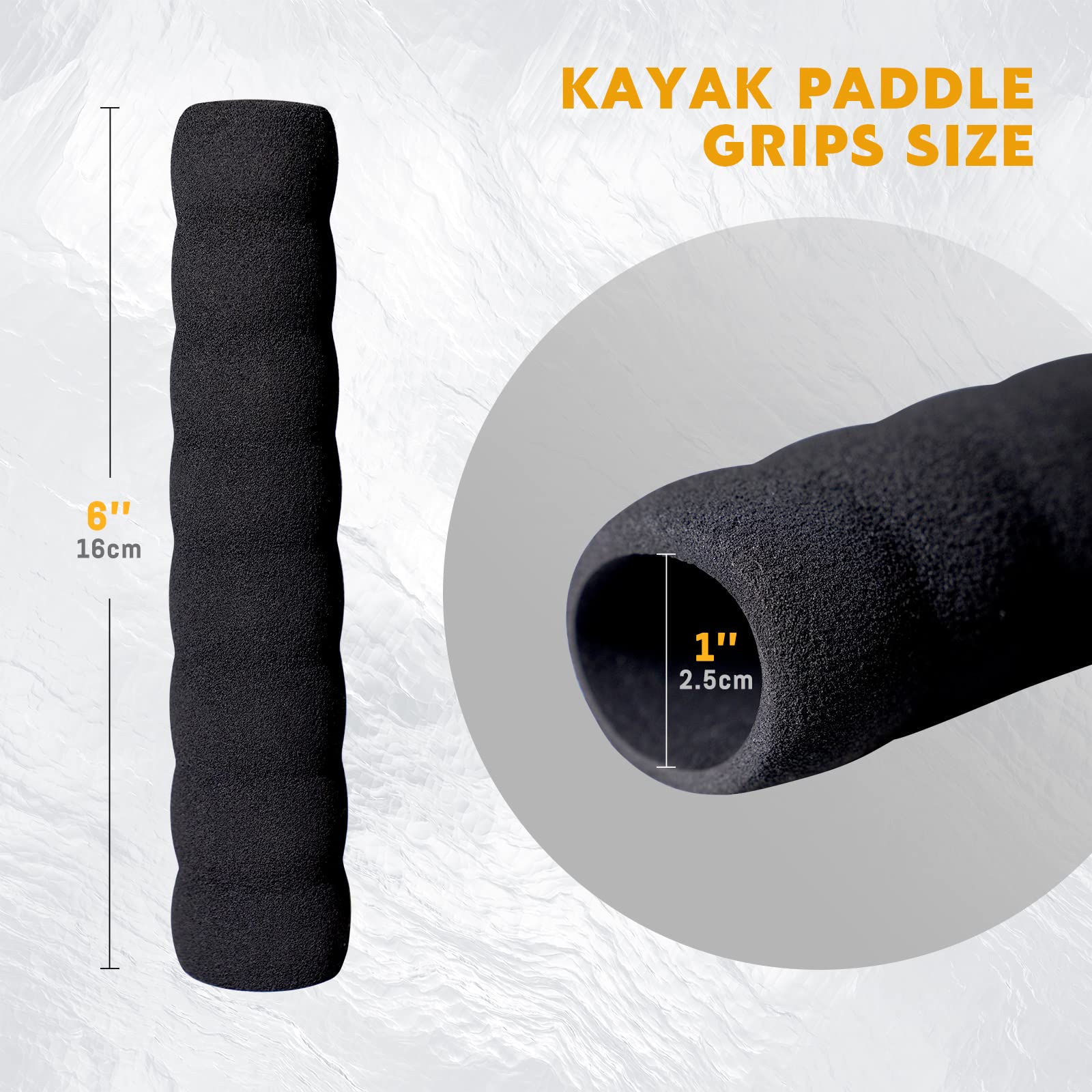 Poignées De Pagaie De Kayak Antidérapantes Et Confortables – Lot 2 – Pour Adultes, Ados, Débutants Et Confirmés
