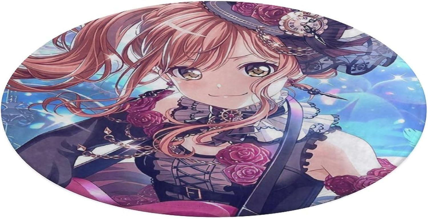 バンドリ!ロゼリア 湊友希那 氷川紗夜 今井リサ 宇田川あこ 白金燐子 マウスパッド 滑り止めゴム底 防水 耐久性 円型 アニメ キャラクター グッズ 丸形 かわいい おしゃれ マウス用パッド ズ オフィス 多機能 プレゼント 贈り物