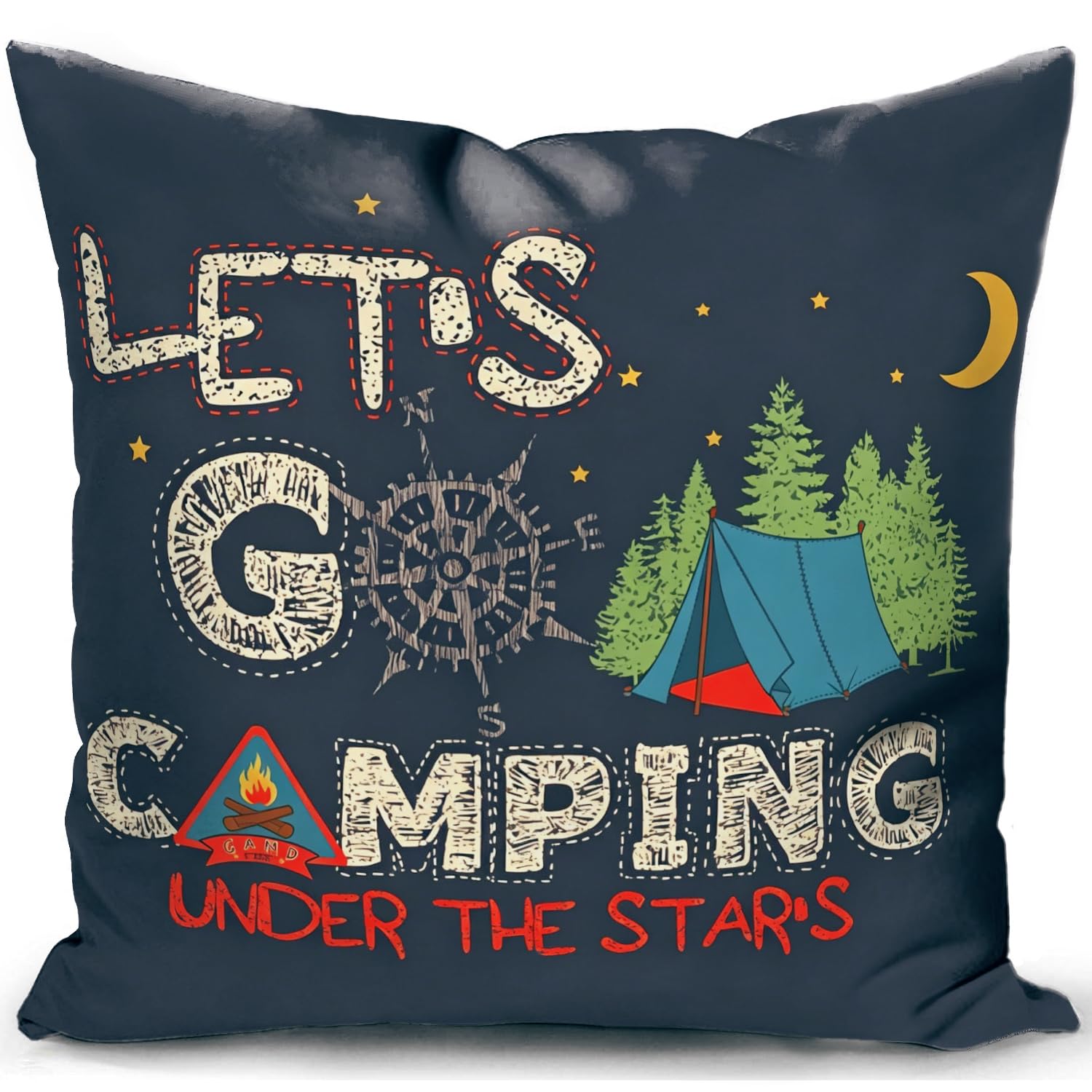 KUNQIAN Campervan Accessories UK Motorhome Caravan Gadgets Decor Cushion Cover Camping Pillow Holiday Decorations Camper Sofa 18"x18"(45x45cm) Grey