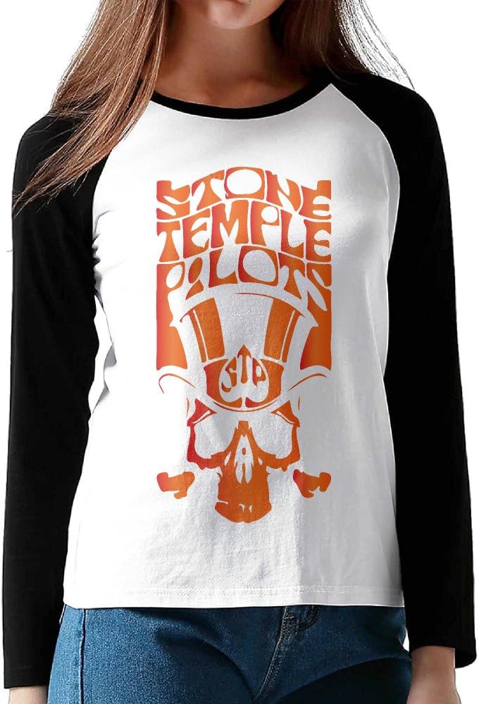 LOVEGIFTTO LADY Womens Stone Temple Pilots O-Neck Long Sleeve Raglan Tee Shirt