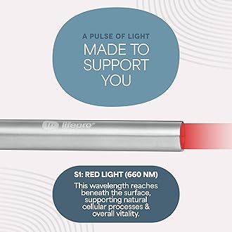 Lifepro Infrared & Red Light Therapy for Body Joints & Muscles Wellness Support, Portable Red Light Therapy Device, Near Infrared Light Therapy for Body & Face - Use 3 wavelengths