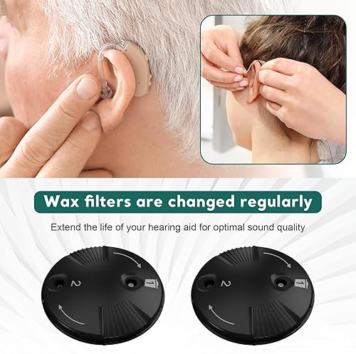 Miniatura 3 de Filtros protectores de cera para audífonos Phonak, accesorio deflector de filtro de cerumen para audífonos Phonak Audeo Marvel Paradise (paquete de