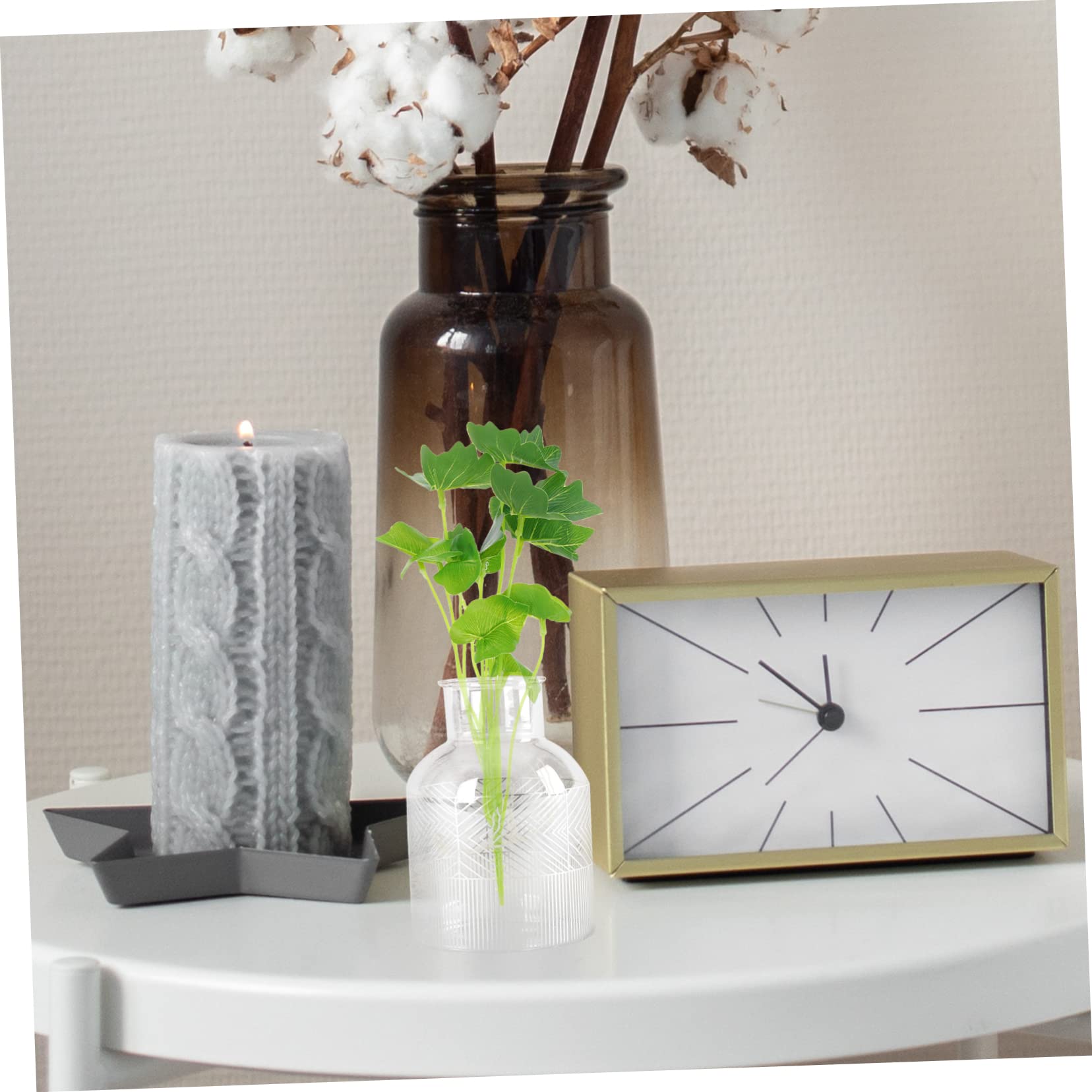 Cabilock 25 Piezas De Plantas De Imitación Decoraciones Verdes Decoración para Mesa Decoración De Mesa De Comedor Plantas Acuáticas Artificiales Adorno De Acuario Decoración De Acuario