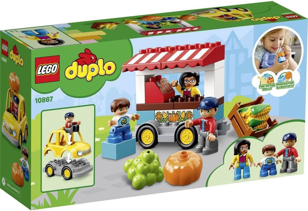 LEGO DUPLO Town Farmers Market Building Blocks for Kids 2 to 5 Yrs (26 Pcs) 10867,Multicolor