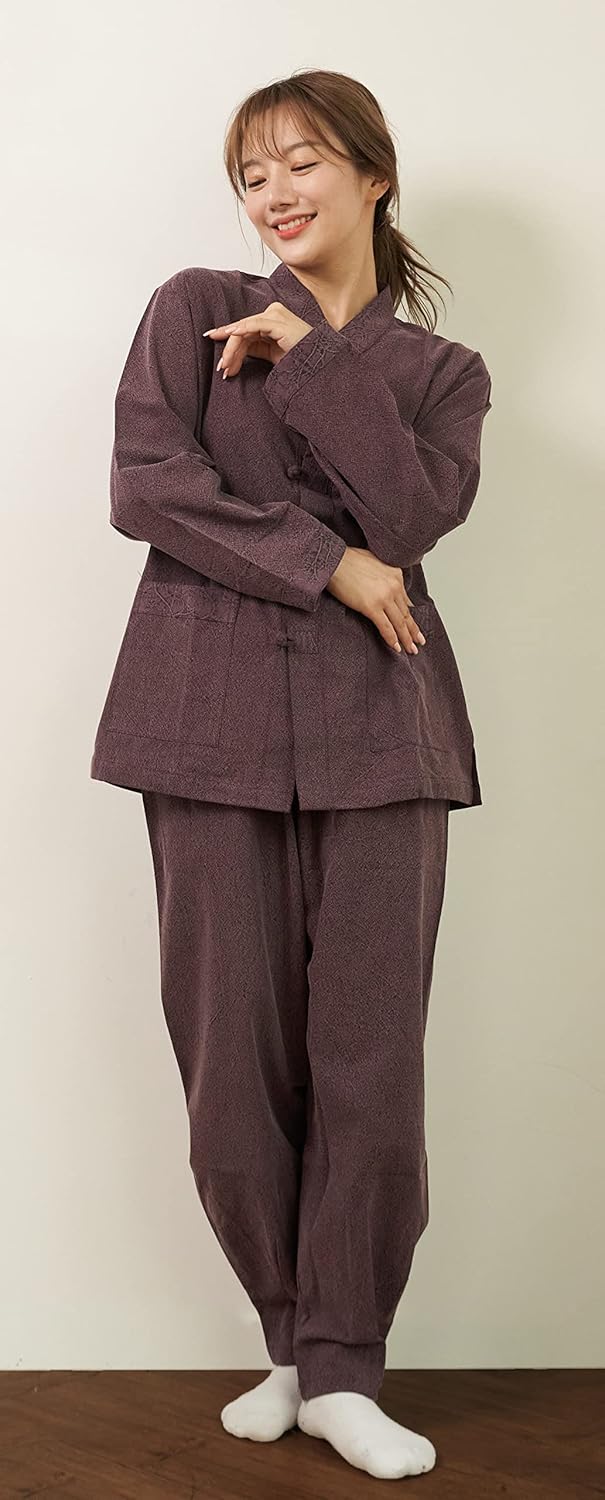 Unisex Hanbok Set, Korea Traditional Clothing, BTS Casual Hanbok for Yoga and Meditation, Temple Clothes