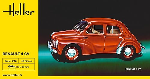 Miniatura 3 de Heller Renault 4 CV Kit de construcción de modelos de coche (21 piezas)