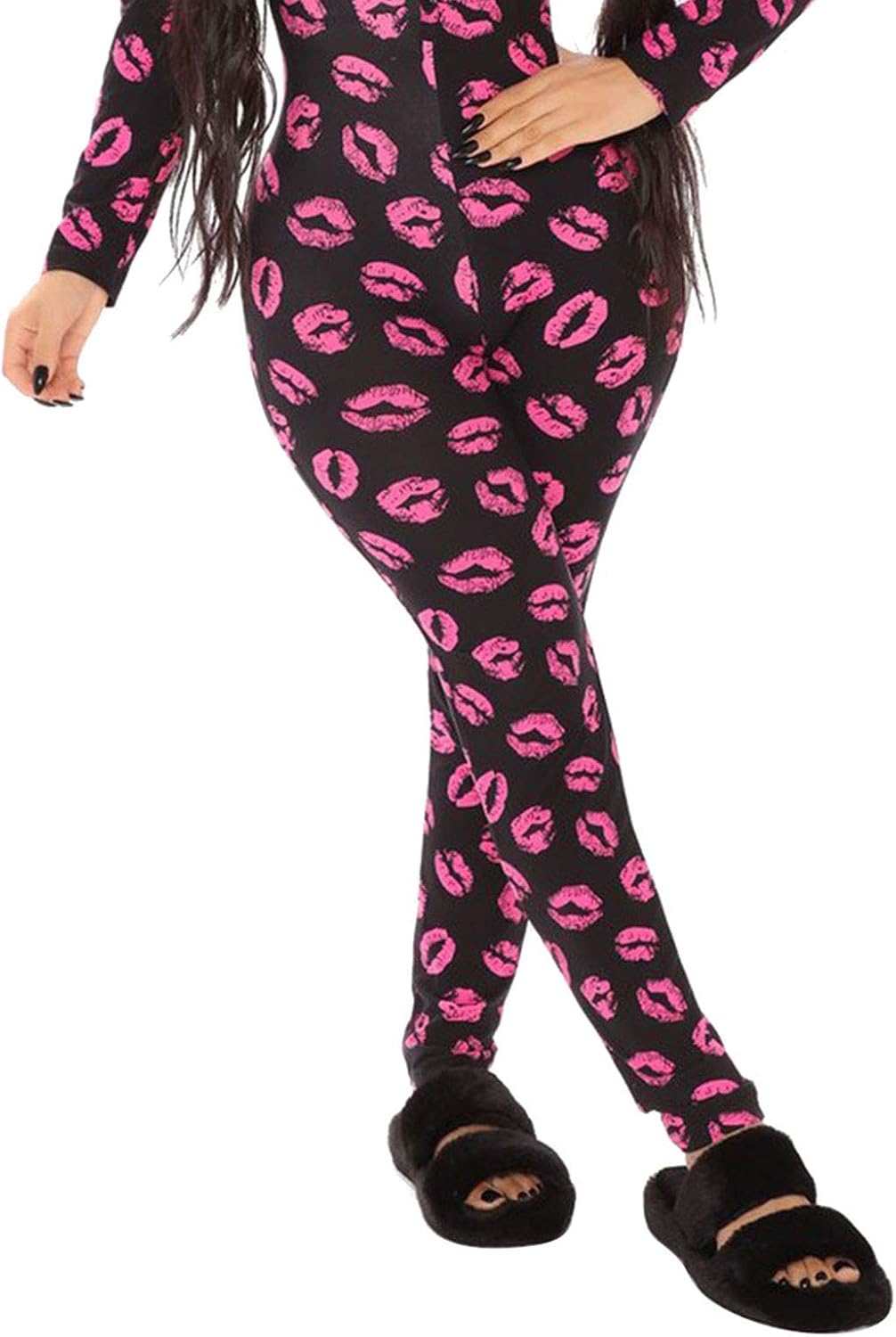 Women's V Neck Long Sleeve Jumpsuit One Piece Bodycon Pajamas Rompers Overall Sleepwear Loungewear - Image 6