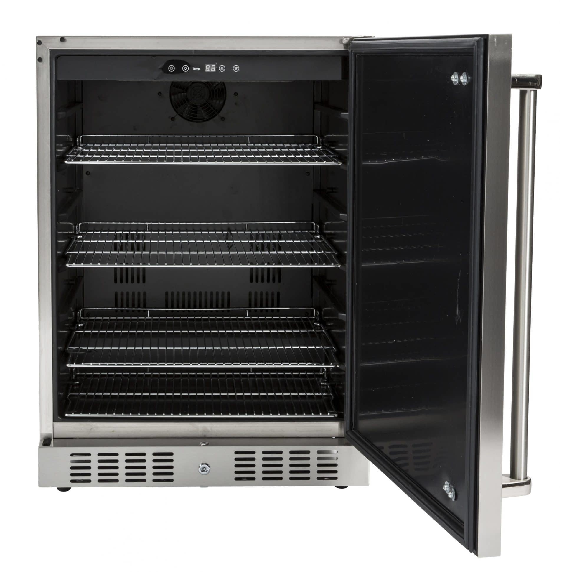 Coyote 24-Inch Outdoor Rated Compact Refrigerator, Left Hinge, 5.5 Cu. Ft., C1bir24-L on Fridge.com - View 2