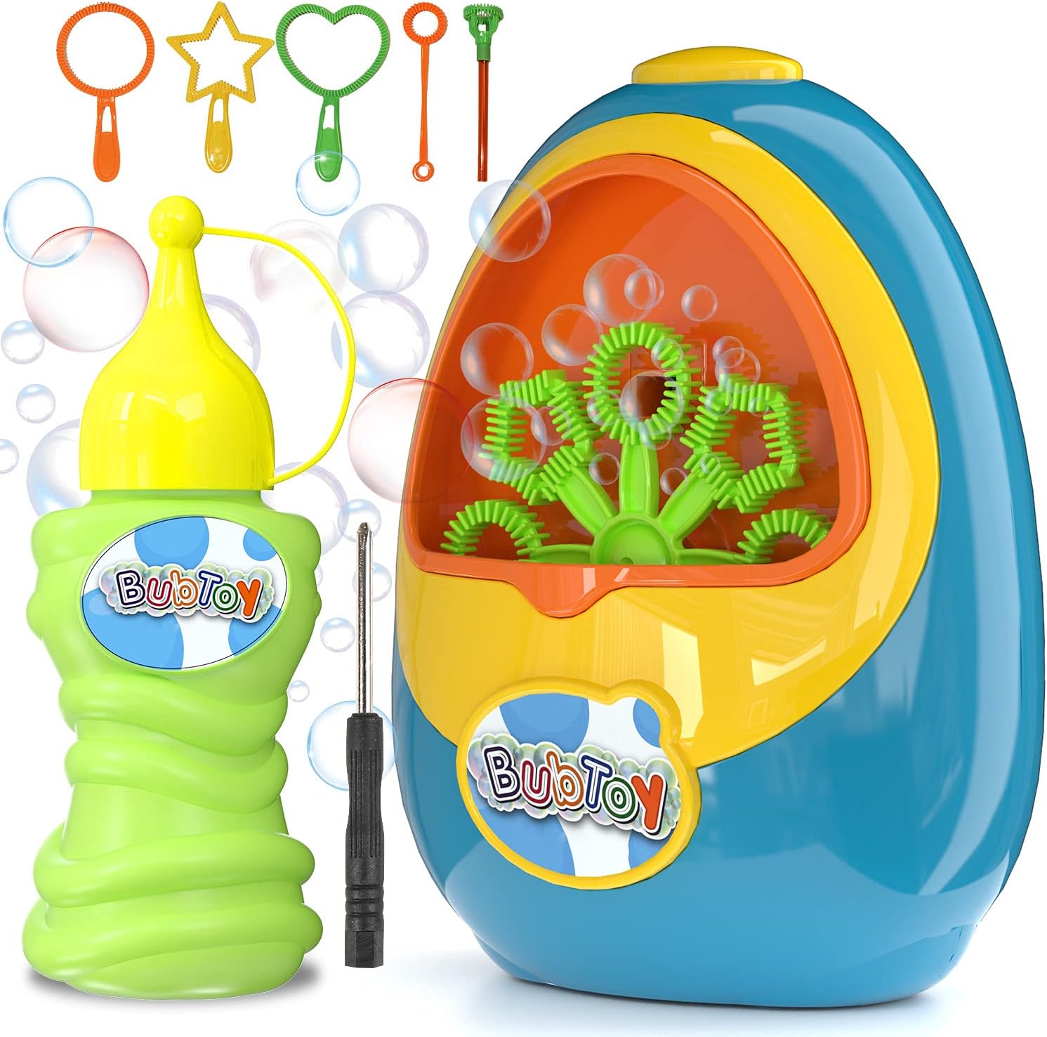 BubToy Bubble Machine for Kids Automatic Bubble Blower