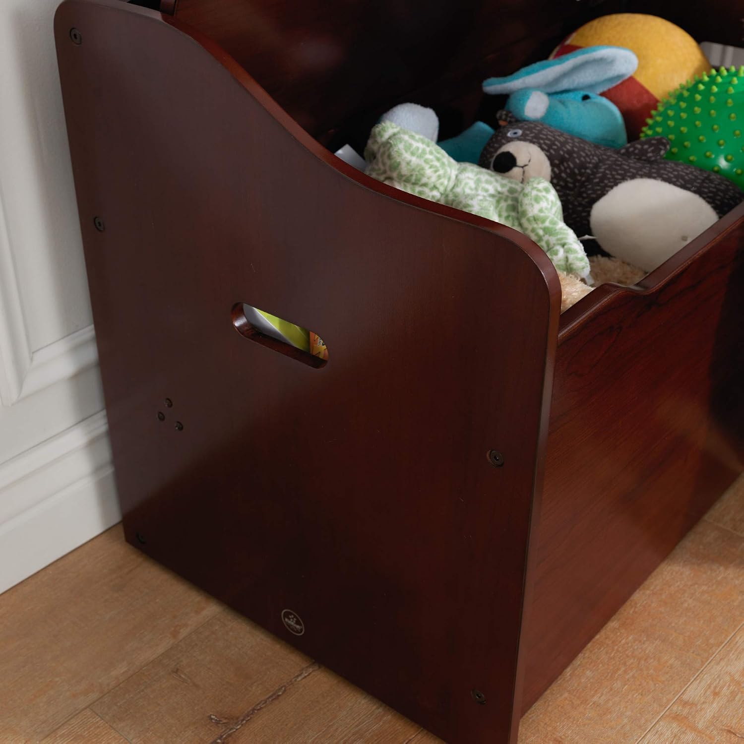 Uр Tо 40% оƒƒ KidKraft Limited Edition Wooden Toy Box and Bench with Handles and Safety Hinges - Espresso, Gift for Ages 3+