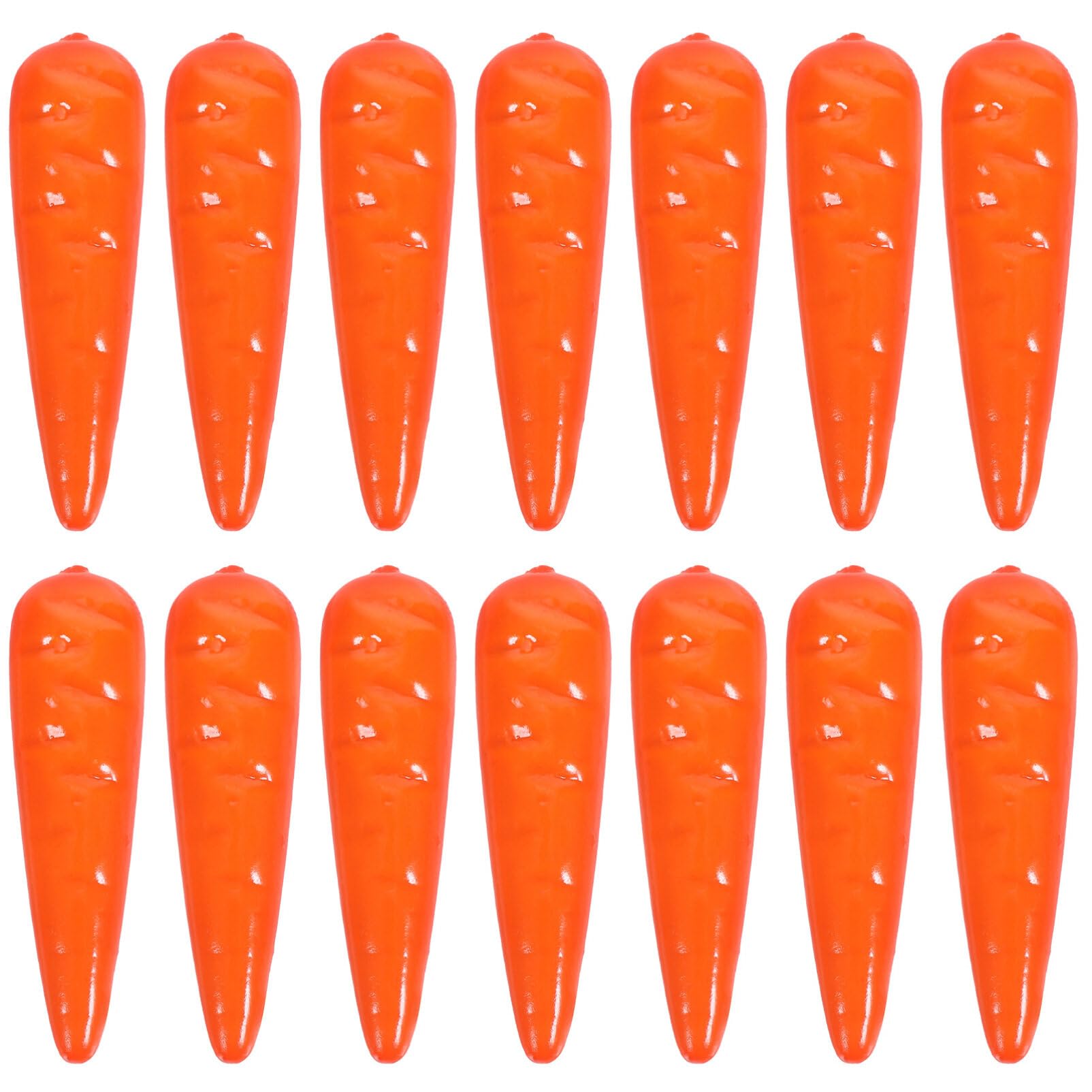 Didiseaon 20pcs Easter Artificial Carrots Fake Mini Carrot Lifelike Foam Vegetable Model DIY Cartoon Nose Prop for Holiday Party