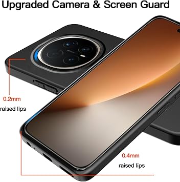 WFTE Case Compatible with HONOR Magic 8 Pro 5G Phone Case,Soft TPU Ultra-Slim Stylish Protective Cover for HONOR Magic8 Pro 5G [Drop Protection, Non-slip] - Matte Black