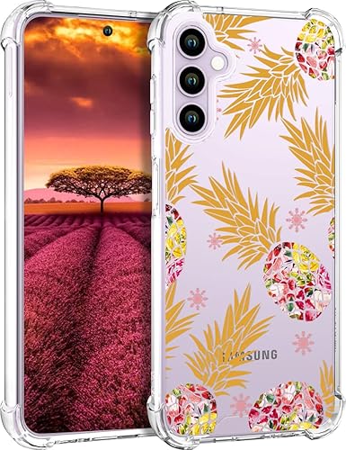 Miniatura 1 de Samsung Galaxy S23 Plus + Case Cute Pineapple Clear para mujeres y niñas, bonita funda de silicona transparente para teléfono, diseño de piñas,