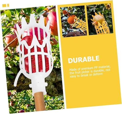 Miniatura 6 de Cesta recogedora de frutas, 2 unidades, cesta de herramientas para recolección de frutas, cosechadoras de frutas, recogedor de frutas, contenedor de