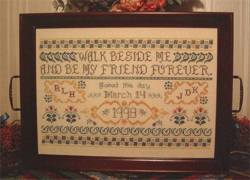 Rosewood Manor S-1110 Walk Beside Me Wedding Sampler Chart by Karen Kluba
