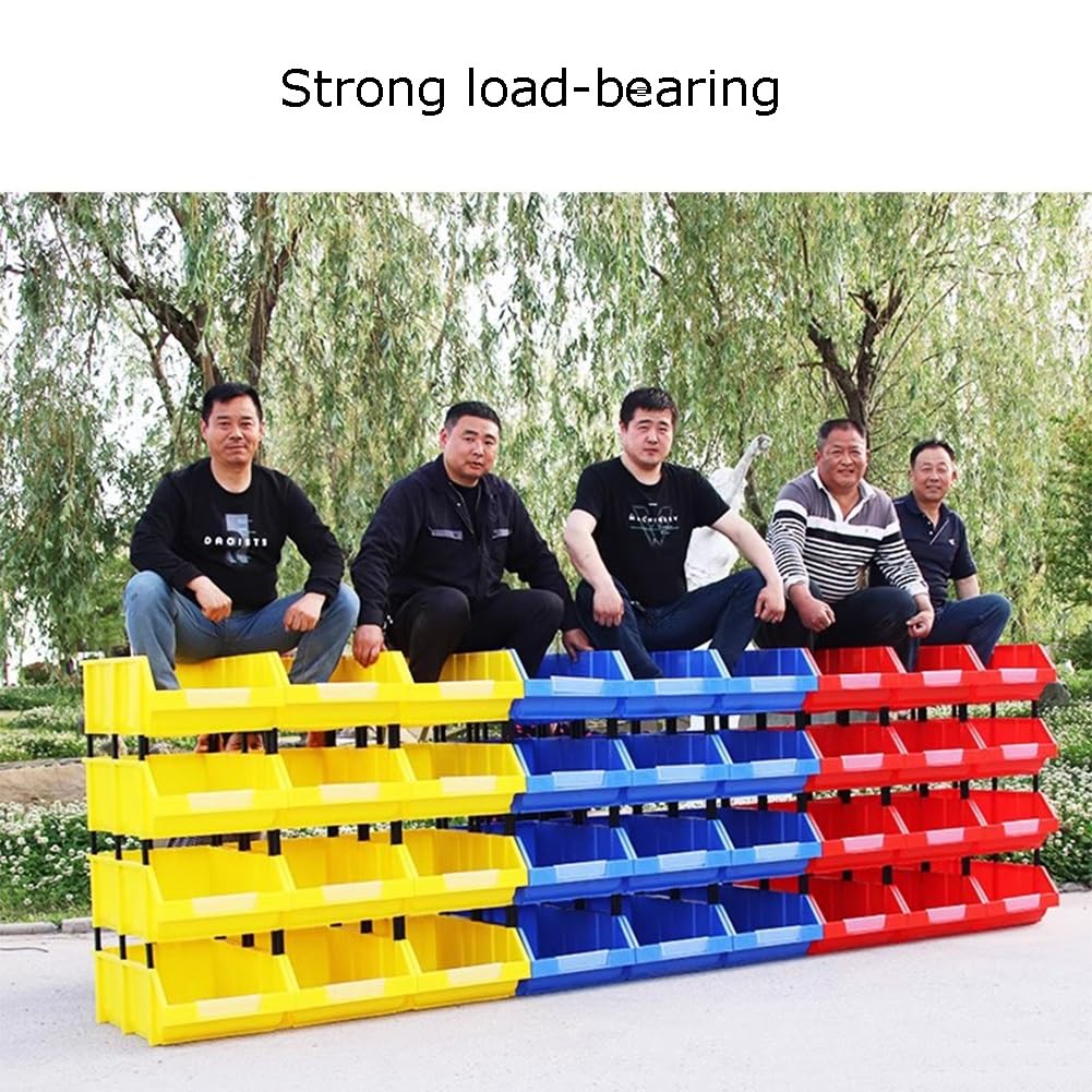 Support De Pièces, Sur Pied Bacs De Rangement, Outil De Performances Demi-vrac Support De Stockage De Bacs, pour Une Organisation Facile Des Outils Dans Le Garage, Les Pièces, Matériel ( Couleur : Ros