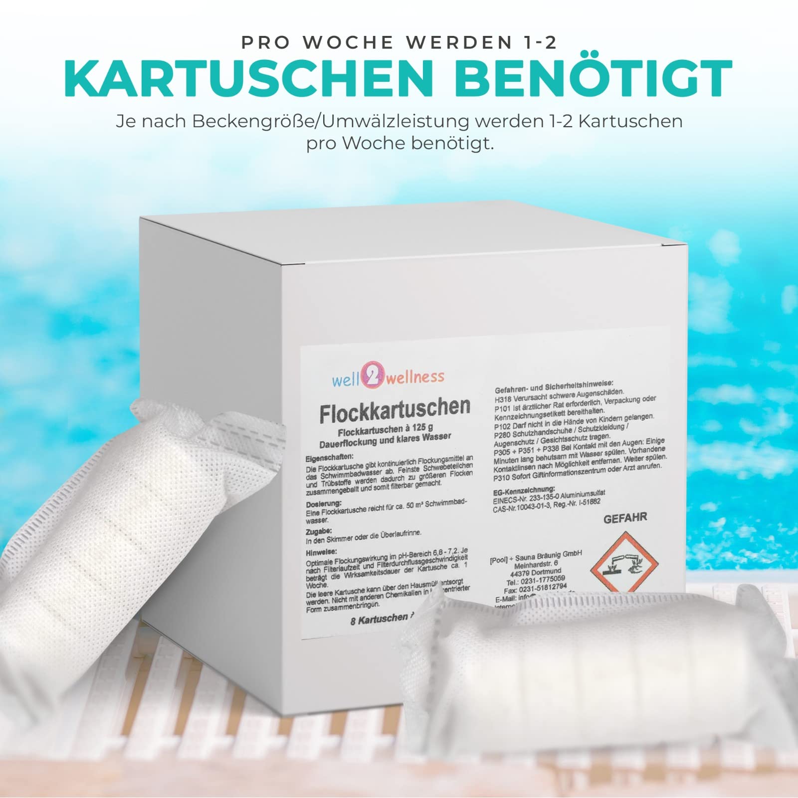 well2wellness Floculant Cartouche