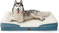 Vista 59 de Bedsure Camas ortopédicas para perros de gran tamaño – Cama lavable grande para perros y gatos, impermeable, cómodo sofá para perros con funda Negro