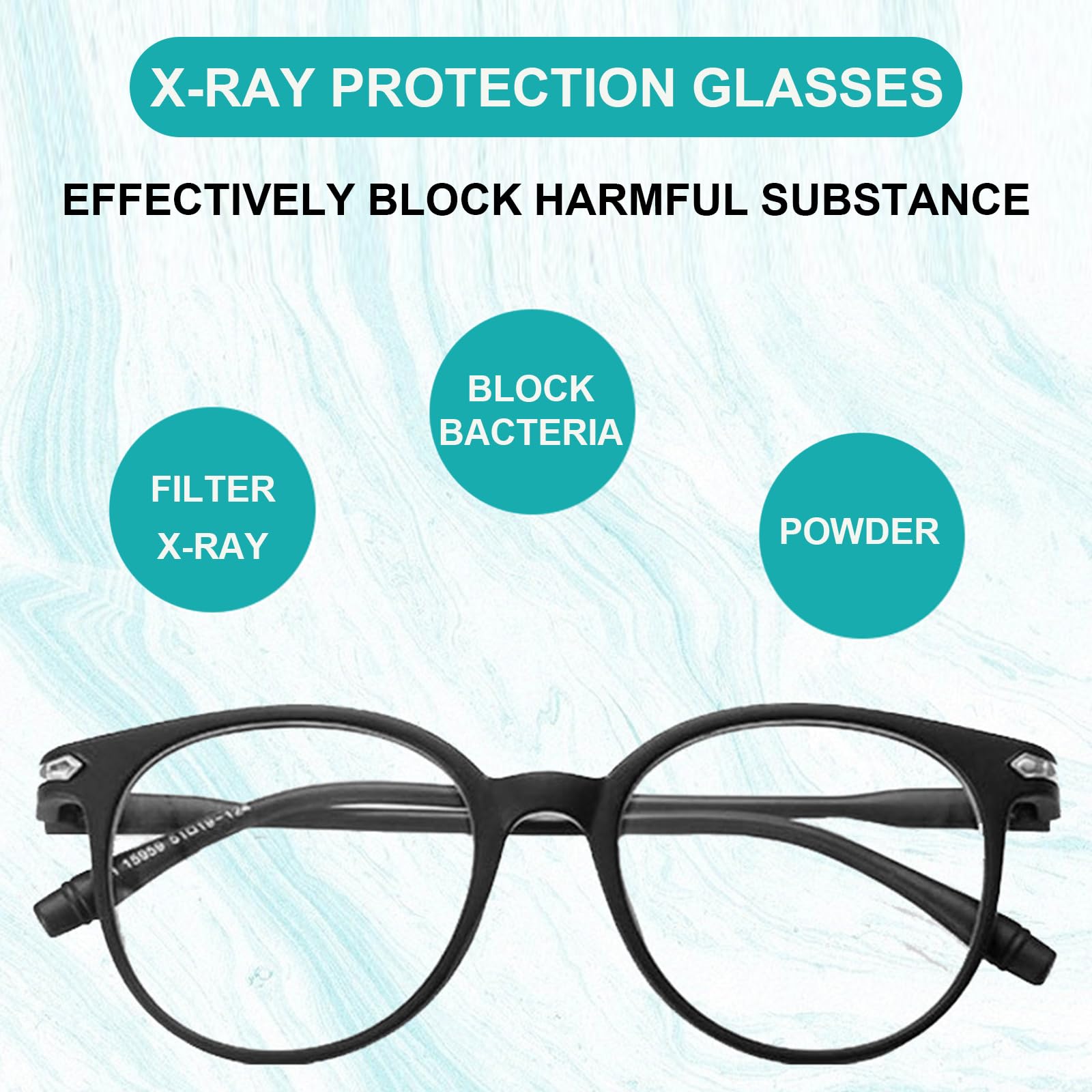 Röntgenschutzbrille 0.75mmpb Bleibrille Labor Strahlenschutzbrille
