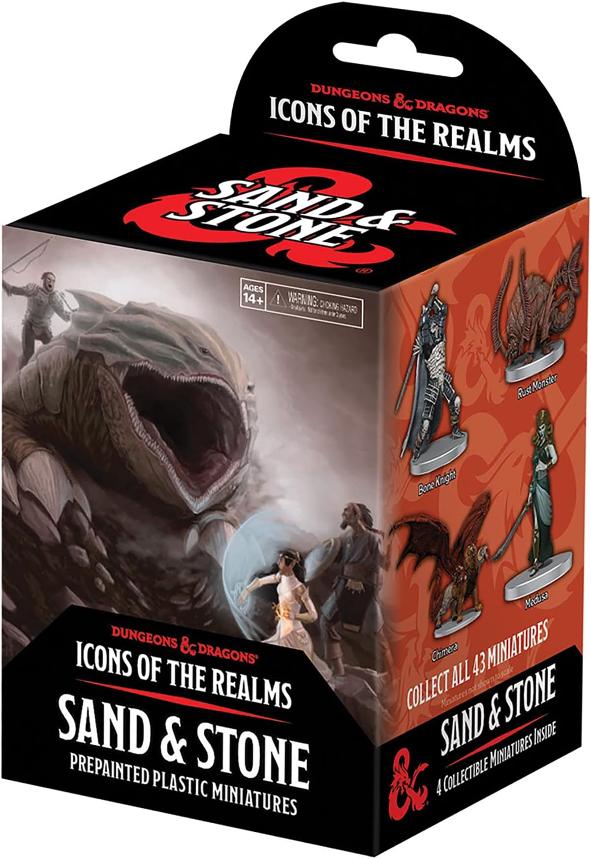 D&D Icons of The Realms Miniatures: Sand & Stone Booster (Set 26) - 4 Figures, Prepainted, Randomly Assorted, RPG
